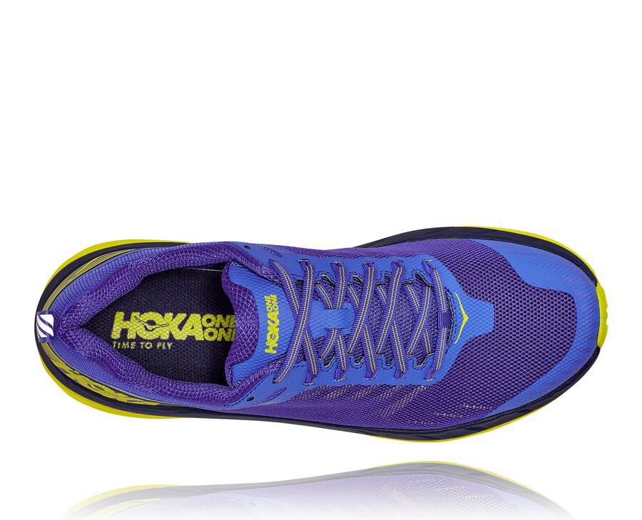 Hoka One One Trainers Mens Blue/Green - Challenger ATR 5 - 21468PZEF